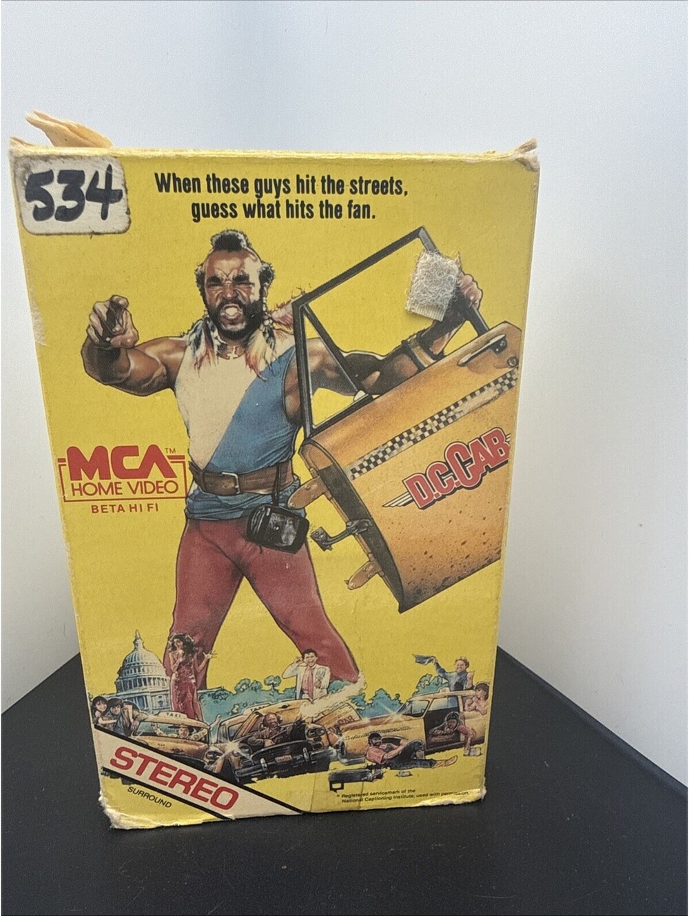 DC CAB 1983 MCA Betamax home Video Mr T